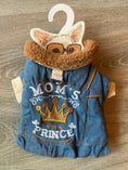 Carica l'immagine nel visualizzatore della galleria, Giubbottino Jeans e Peluche per Cani – Denim Winter XS 25 cm
