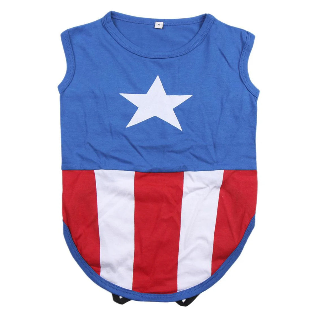 Maglietta Capitan America: Lo Stile da Supereroe per il Tuo Cane
