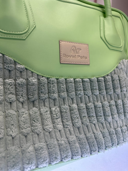 Trasportino Verde Lime con Tracolla e Maniglie