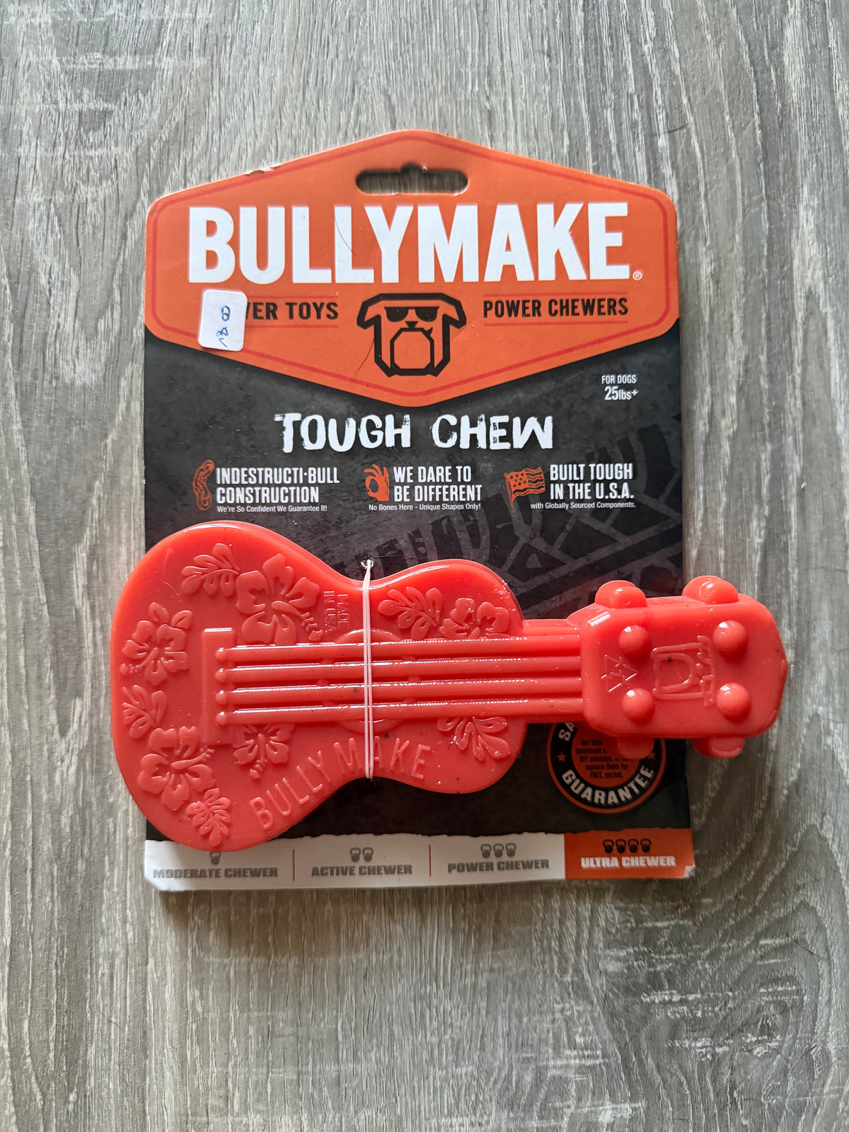 BULLYMAKE Tough Chew – Chitarra Rossa da Masticare per Cani