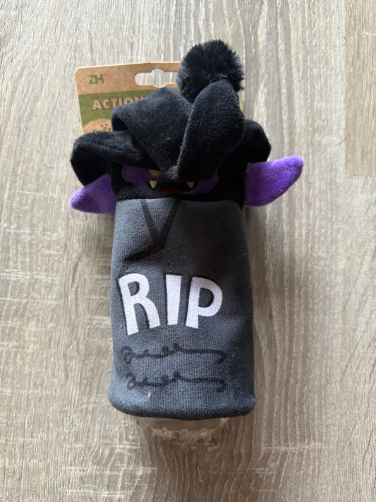 Gioco Halloween RIP per Cani – Peluche Interattivo Porta Snack a Sorpresa