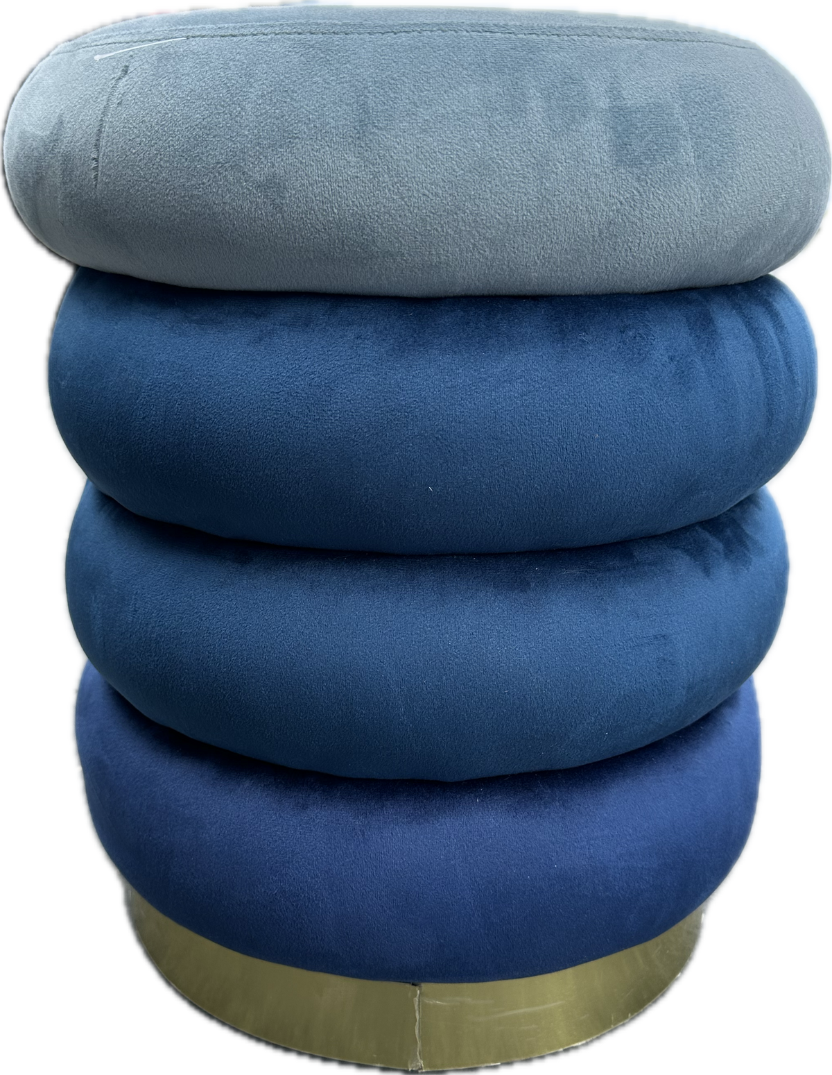 Cuccia Multifunzionale Luxury Blu con Base Dorata