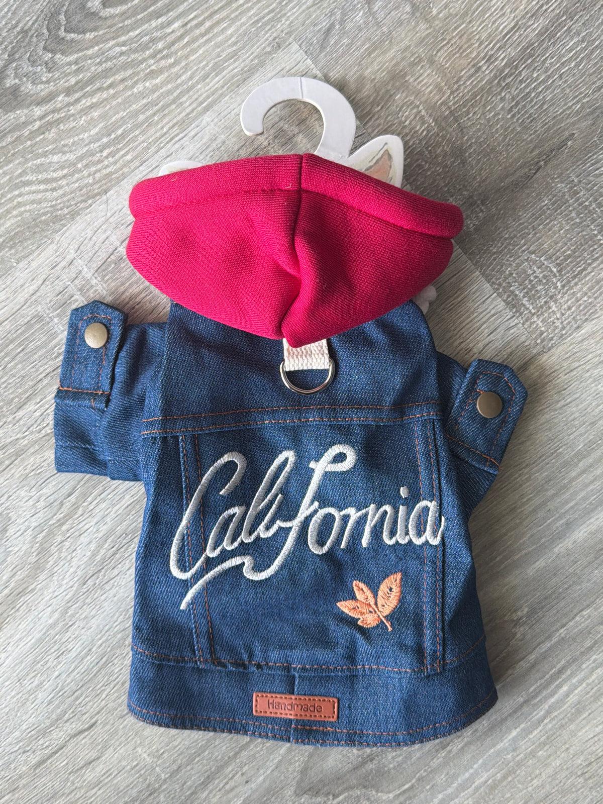 Felpa Jeans con Cappuccio per Cani – Denim Fashion XS 25 cm