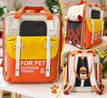 Carica l'immagine nel visualizzatore della galleria, Zaino Trasportino Pet Travel Orange – Cani e Gatti

