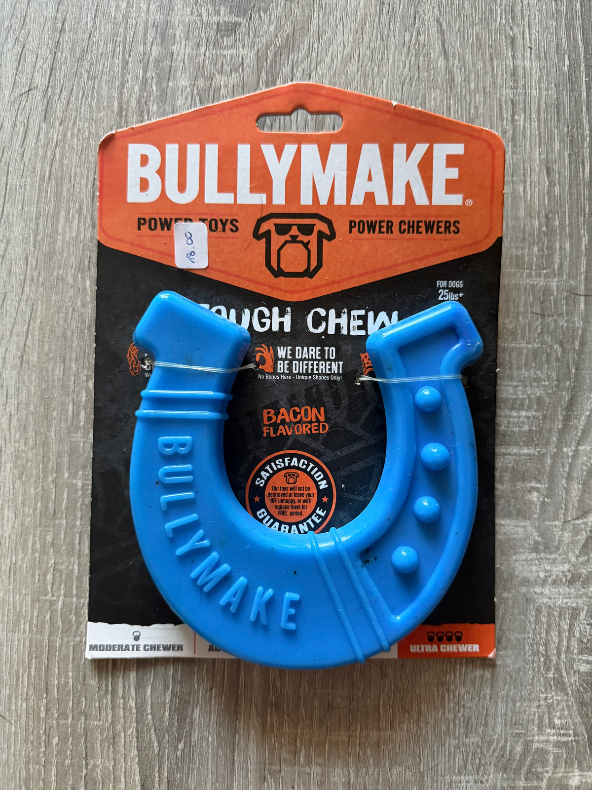 BULLYMAKE – Gioco da Masticare per Cani a Ferro di Cavallo al Bacon