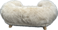 Carica l'immagine nel visualizzatore della galleria, Cuccia Nuvola Nordic Style – Divanetto in Eco Pelliccia Bianca per Cani e Gatti
