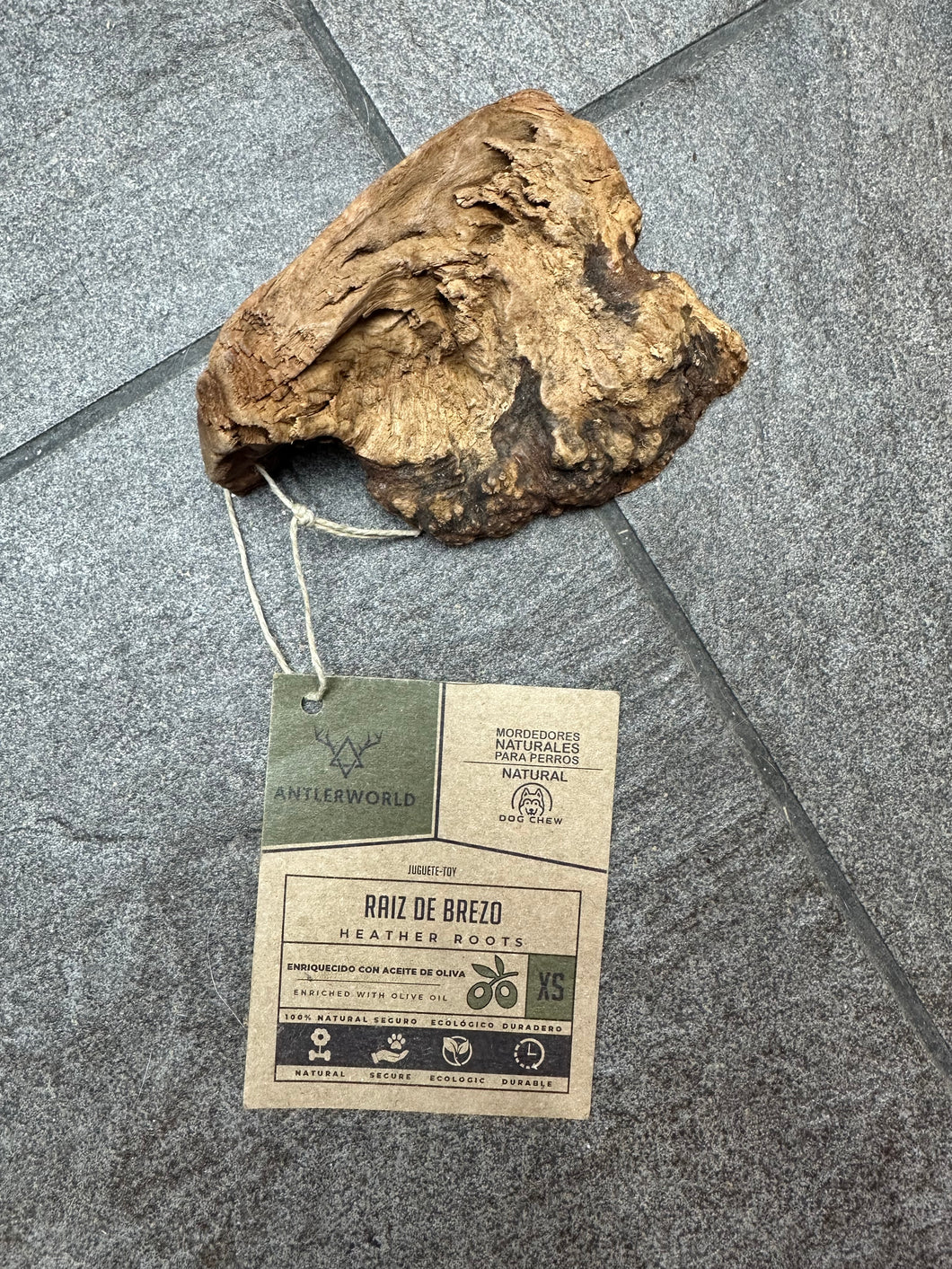 Radice di Erica Naturale con Olio d’Oliva per Cani - Taglia XS