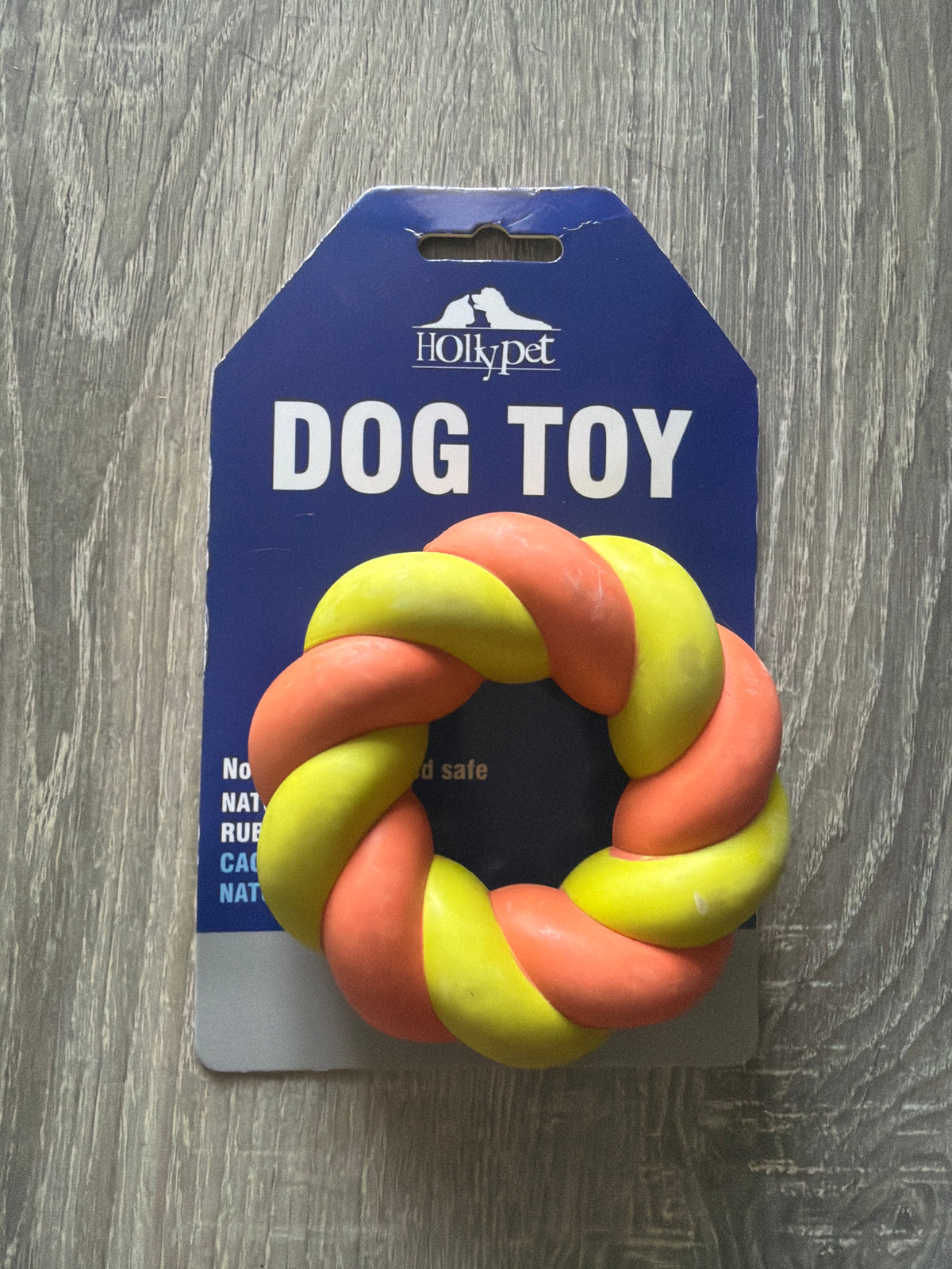 Anello Twist Intrecciato in Gomma per Cani – Gioco da Masticare