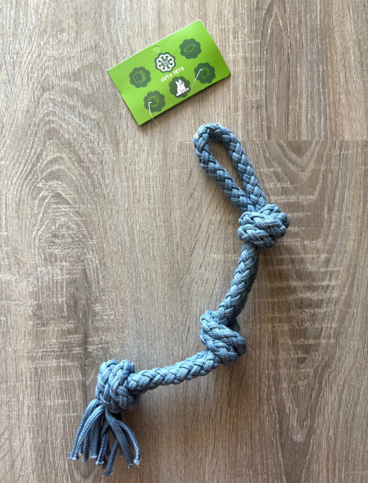 Corda Azzurra con Tre Nodi e Frange