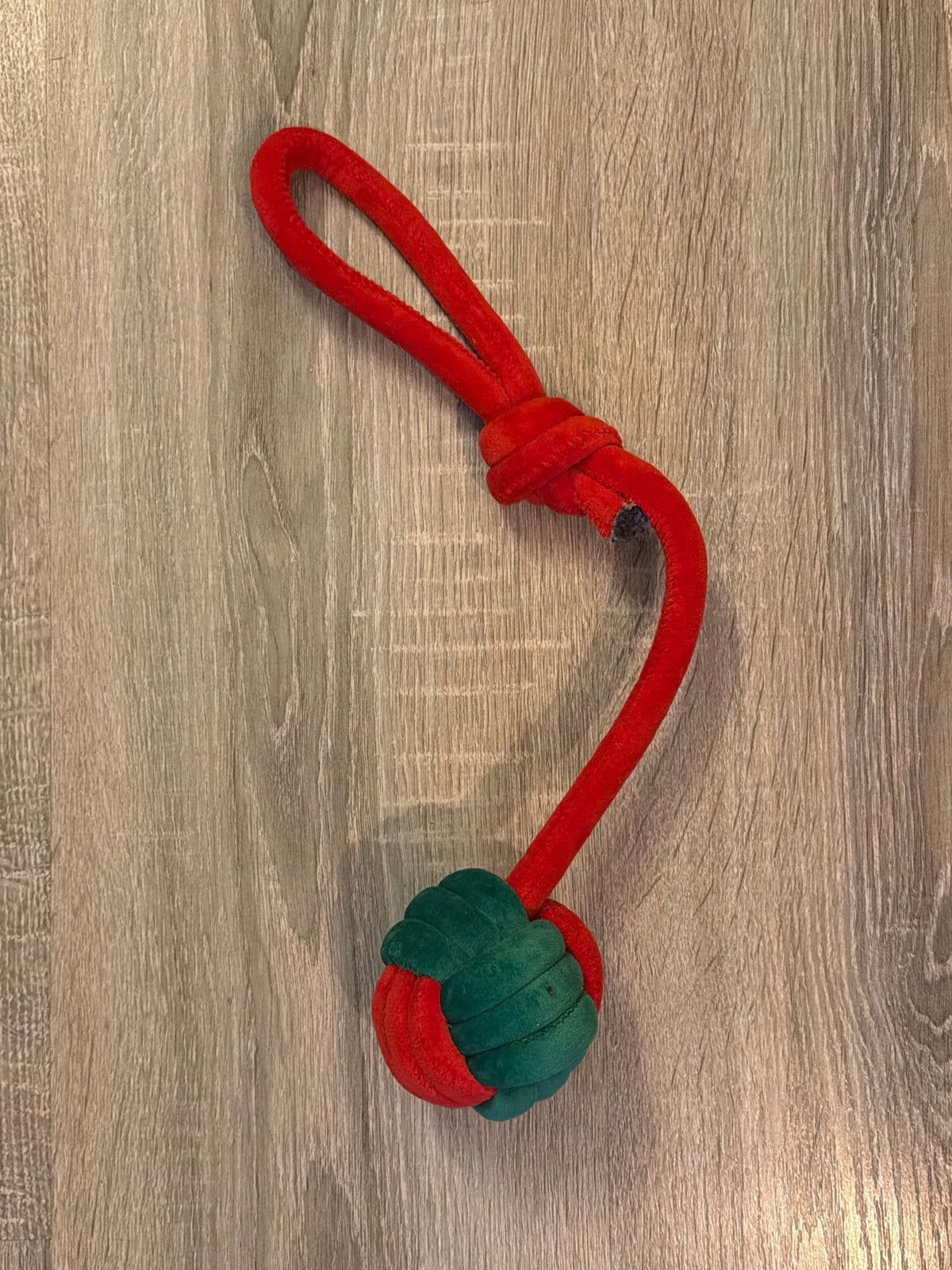Gioco Natalizio per Cani con Corda, Maniglia e Pallina