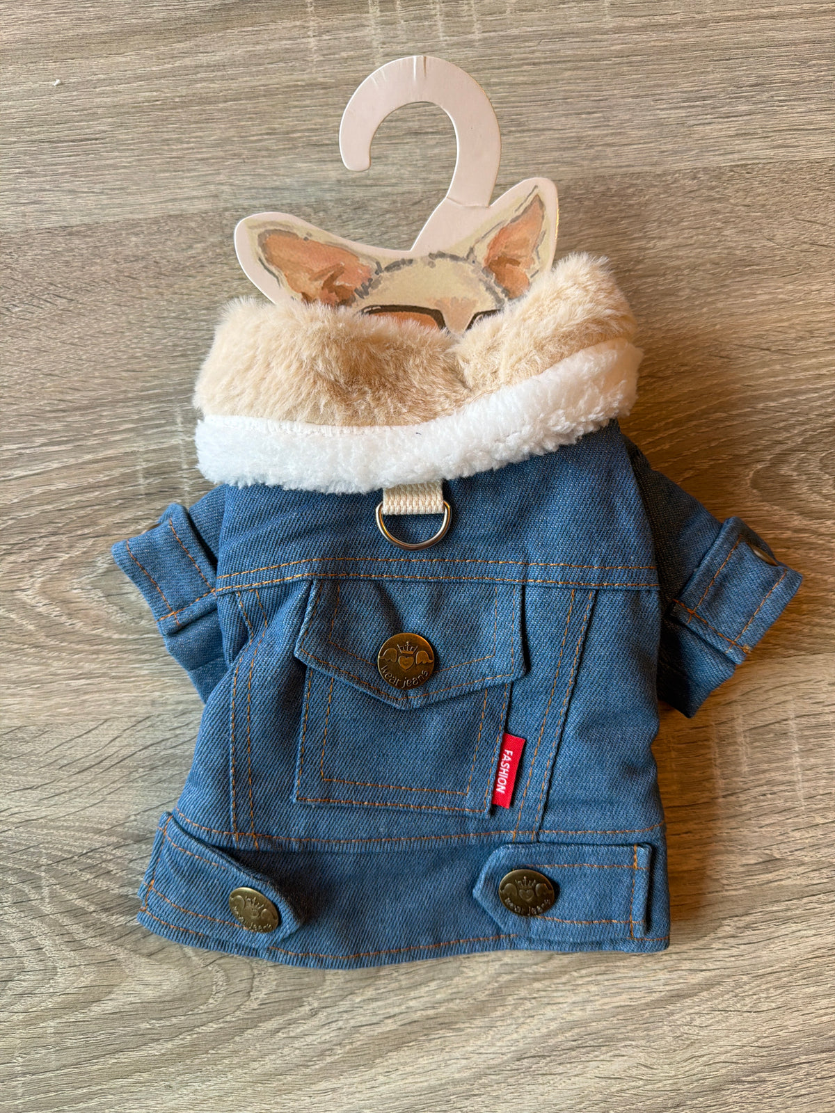 Giubbottino Jeans e Peluche per Cani – Denim Winter XS 25 cm