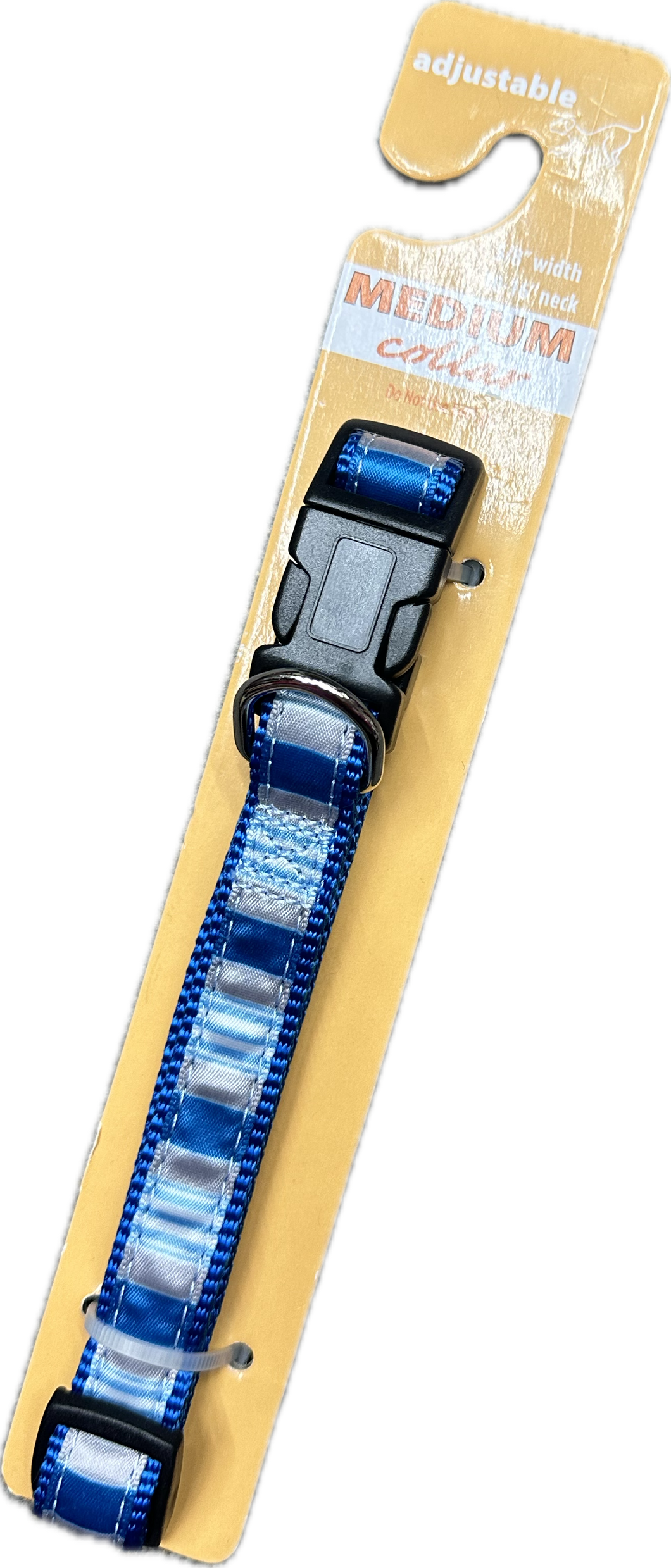Collari Regolabile a Righe in Viola e Argento o Blu e Argento