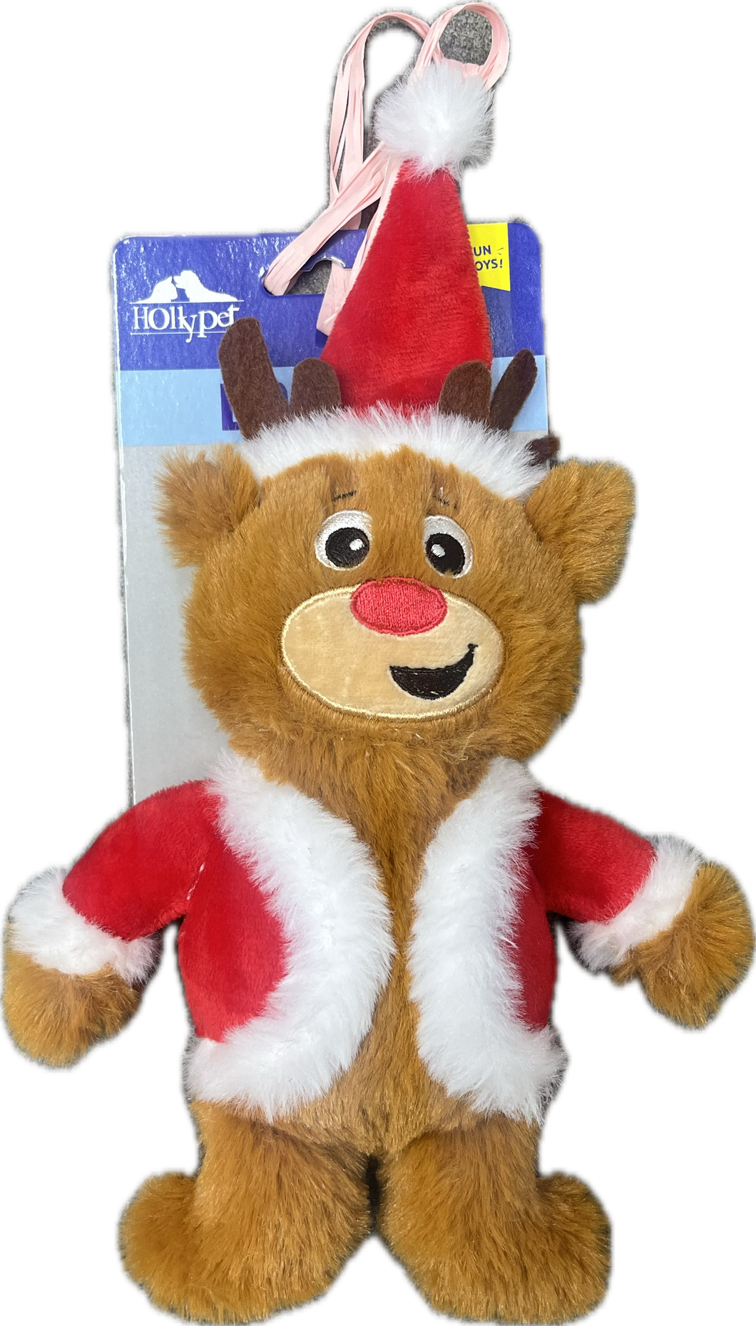 Gioco di Peluche Natalizio per Cani - Renna di Babbo Natale
