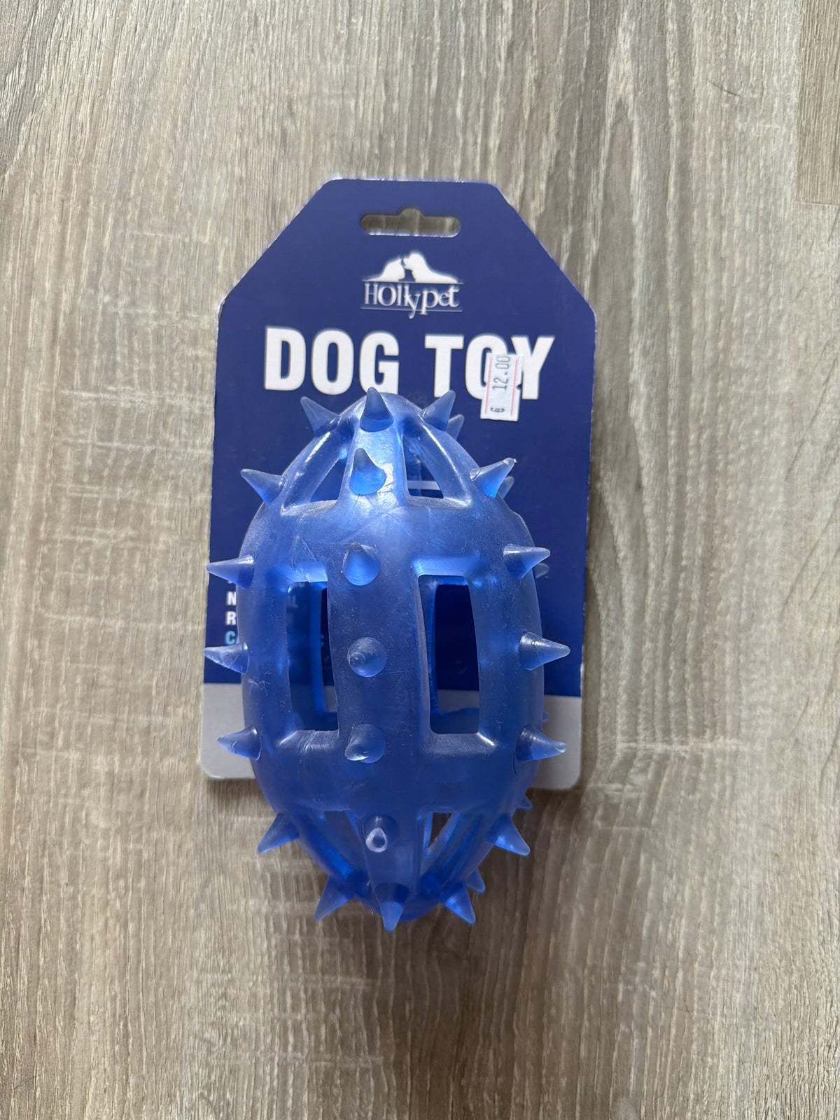 Palla Spike Blu per Cani in Gomma con Rilievi