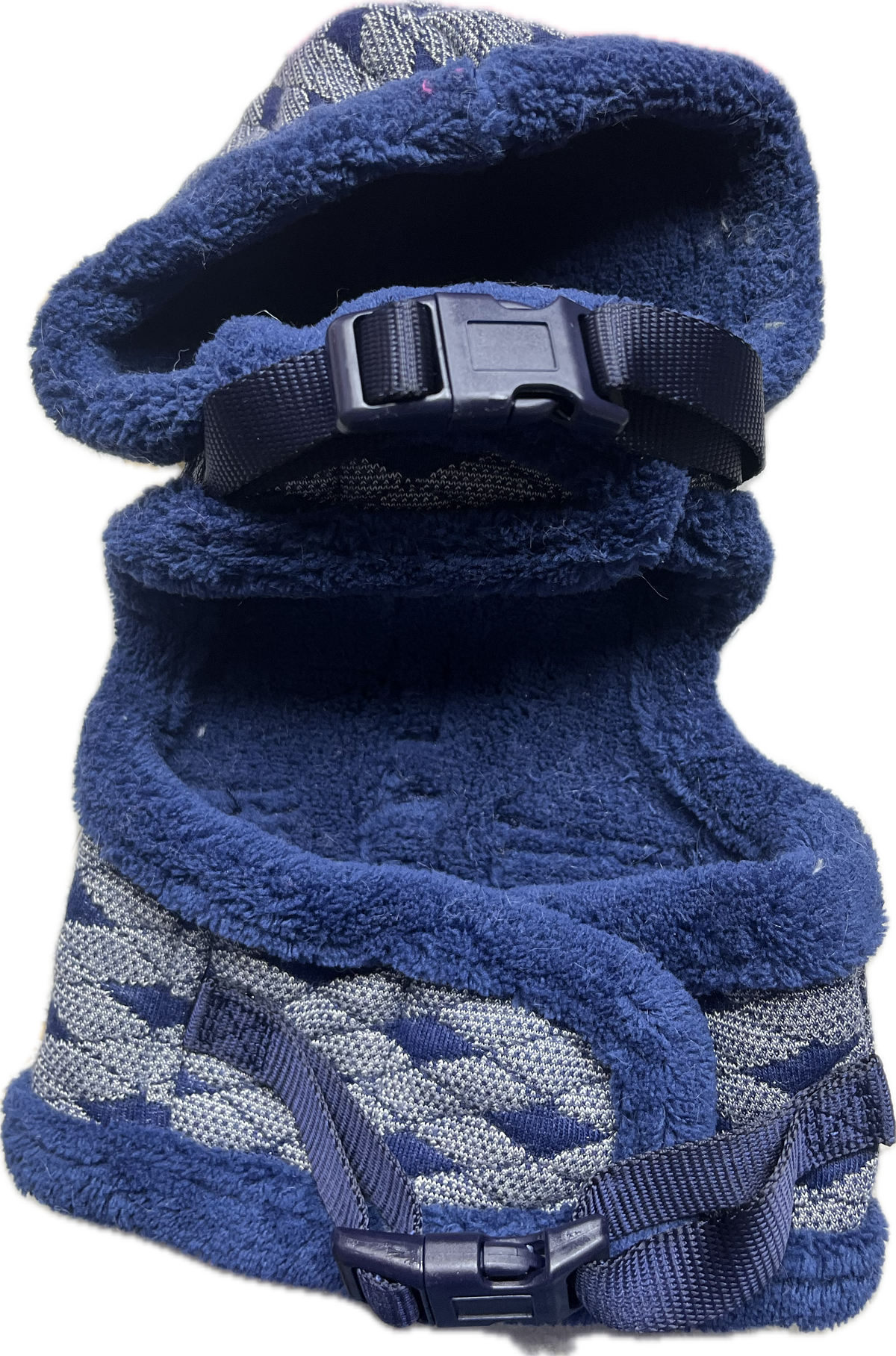 Giubbottino Blu Trapuntato con Cappuccio - Taglia XS