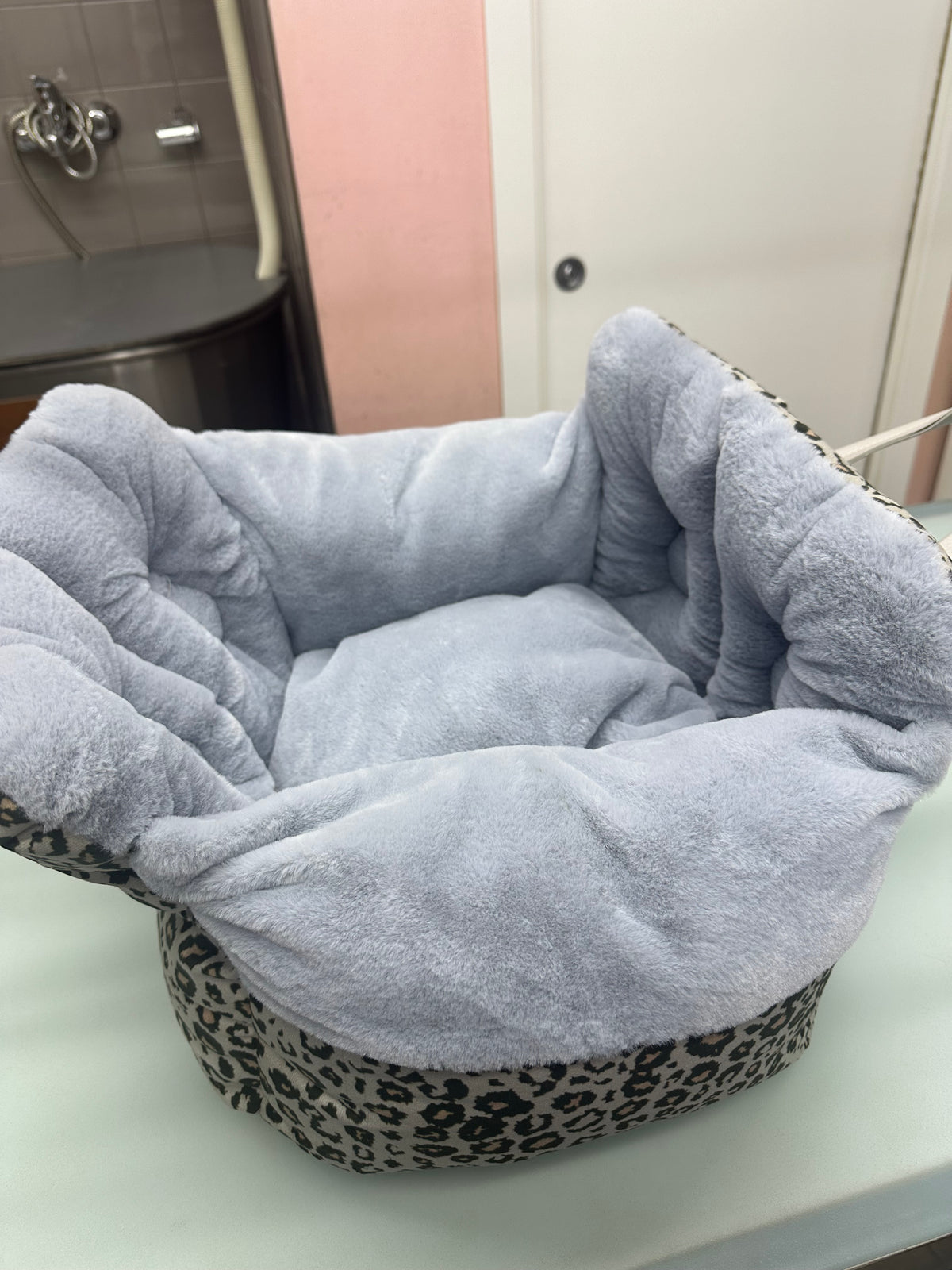 Borsa Trasportino Morbida con Stampa Leopardo