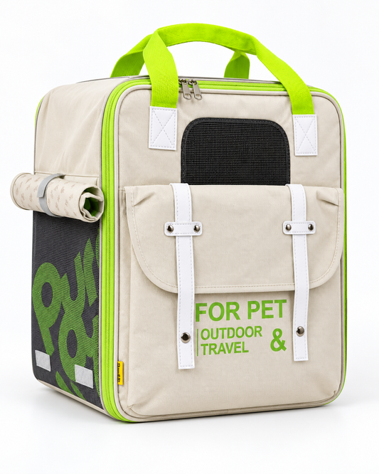 Zaino Trasportino Pet Travel Green – Cani e Gatti