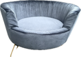 Carica l'immagine nel visualizzatore della galleria, Cuccia Velvet Chic in Velluto Grigio – Eleganza e Comfort per Gatti e Cani di Piccola Taglia
