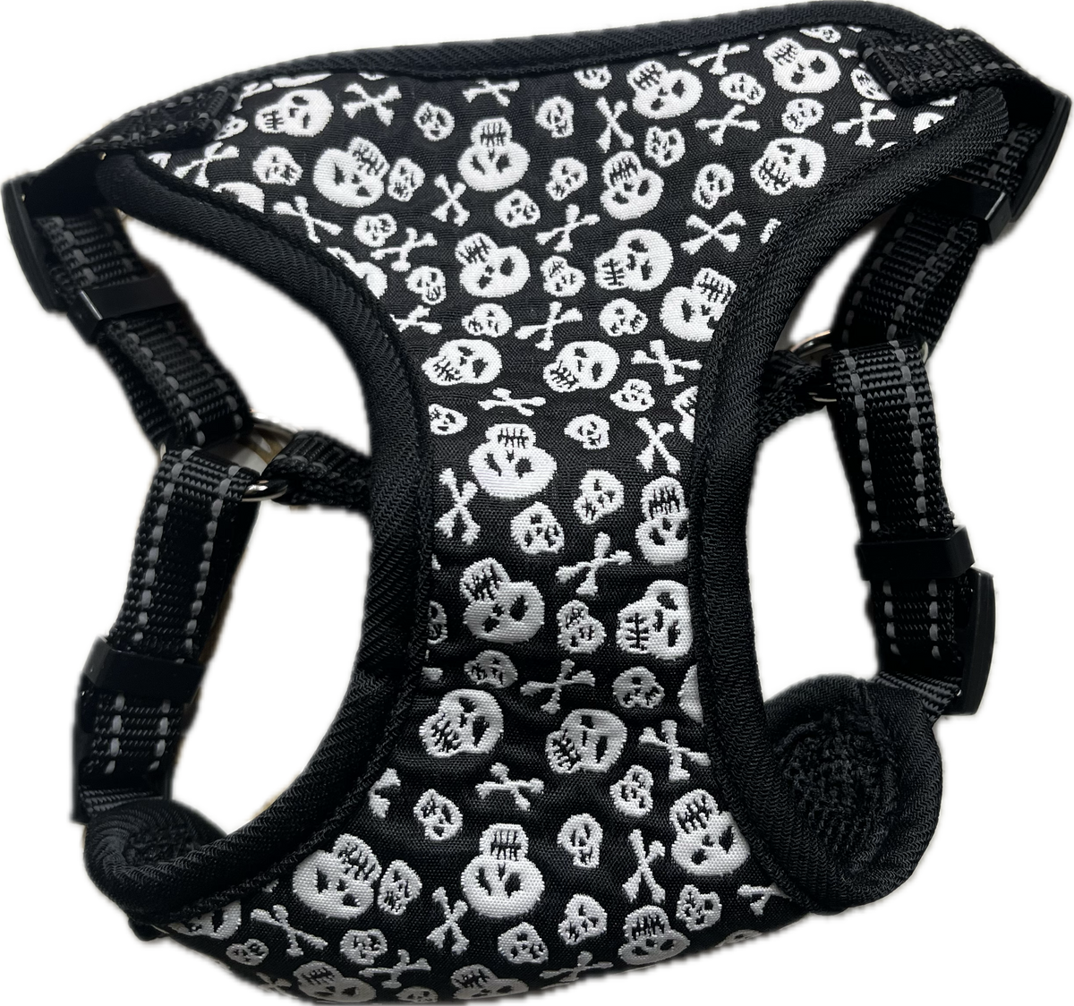 “Pettorina Skull Style: Look Audace per il Tuo Amico a Quattro Zampe” XS