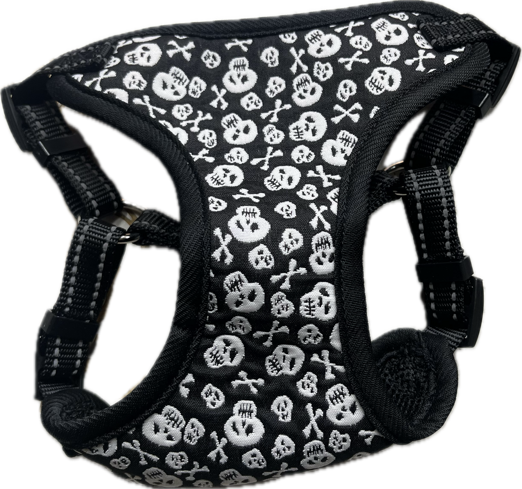 “Pettorina Skull Style: Look Audace per il Tuo Amico a Quattro Zampe” XS