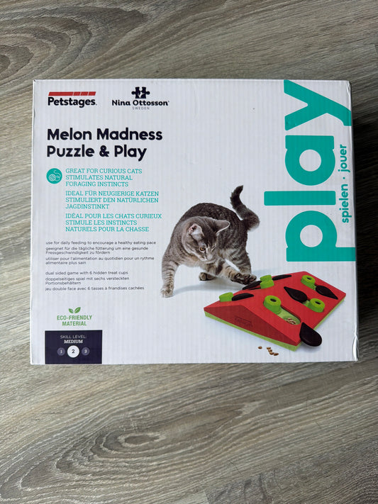 Petstages Melon Madness Puzzle & Play – Gioco Interattivo per Gatti