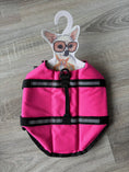 Carica l'immagine nel visualizzatore della galleria, Giubbotto Salvagente per Cani Fucsia e Nero – Taglia S (30 cm)
