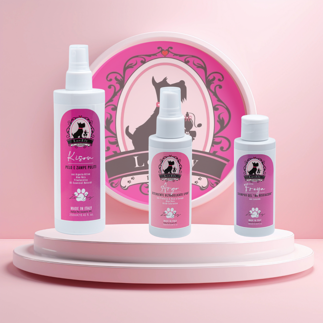 Set Pulizia Pelo & Zampe – Kisou + Argo + Freya
