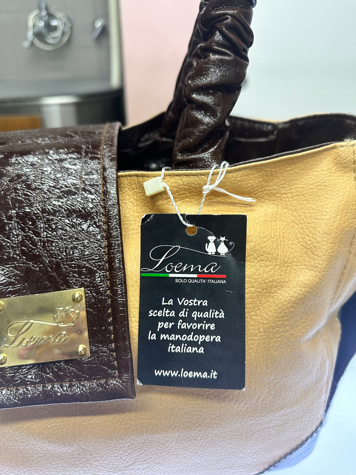 Trasportino Elegante in Pelle per Cani e Gatti Made in Italy