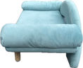 Carica l'immagine nel visualizzatore della galleria, Poltroncina Relax Azzurra per Cani e Gatti – Design Elegante con Schienale
