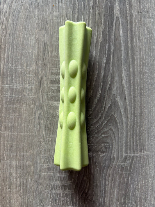 Gioco Dentale per Cani Verde con Rilievi – Bastoncino Masticabile