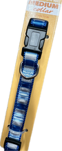 Carica l&#39;immagine nel visualizzatore di Gallery, Collari Regolabile a Righe in Viola e Argento o Blu e Argento
