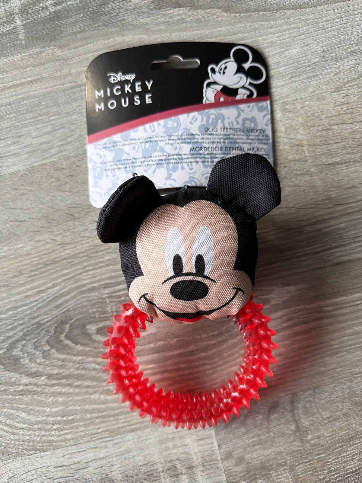 Disney Mickey Mouse – Gioco per Cani con Peluche e Anello da Mordere