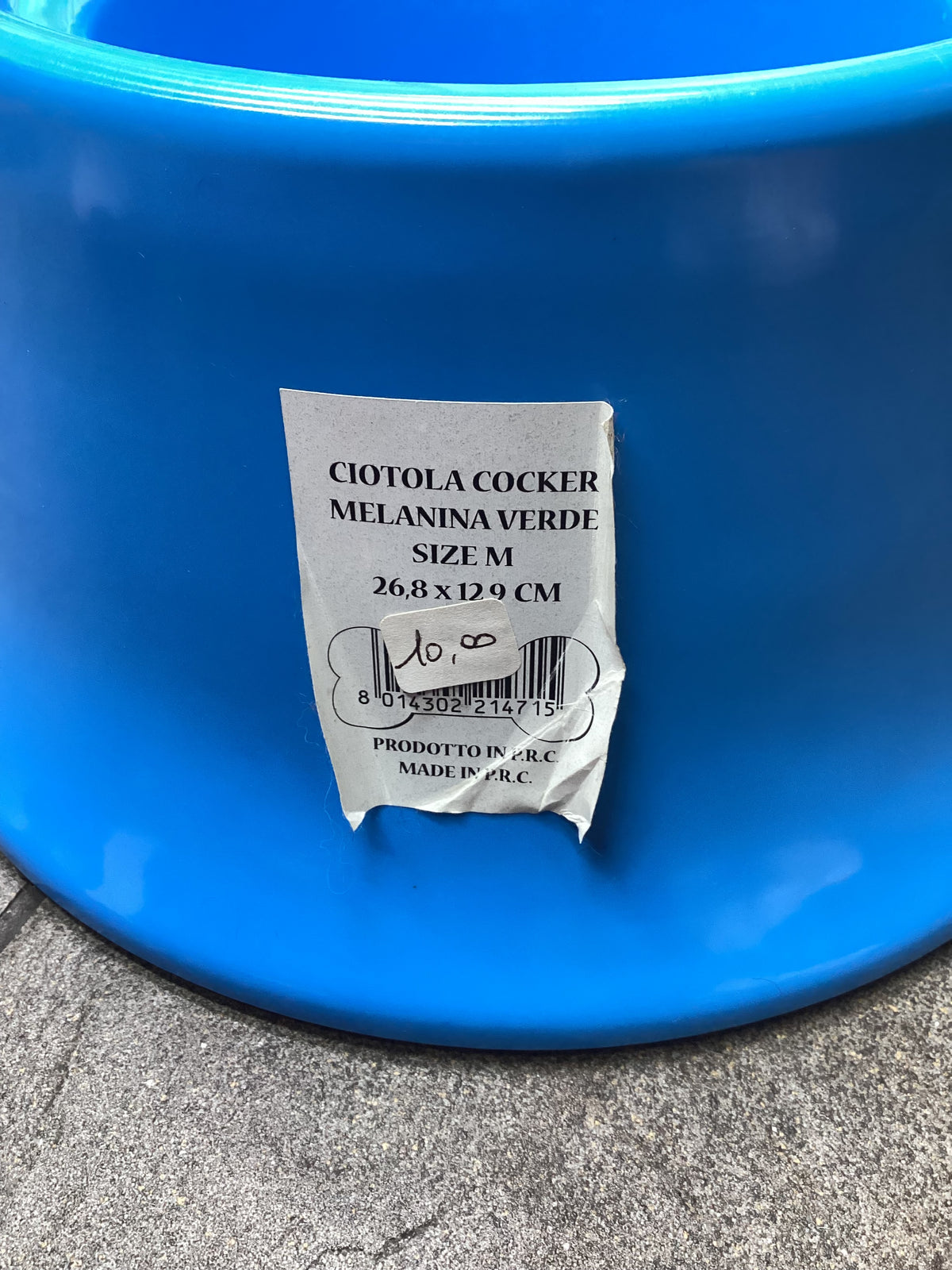 Ciotola Cocker per Cani con Orecchie Lunghe – Melamina Verde Size M
