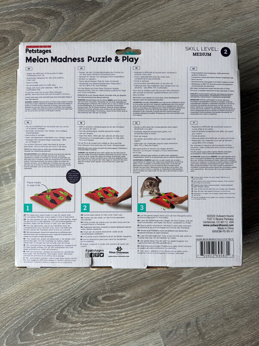 Petstages Melon Madness Puzzle & Play – Gioco Interattivo per Gatti
