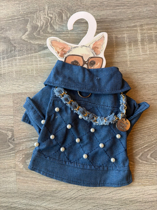 Abitino Jeans Fashion per Cani – XS 25 cm