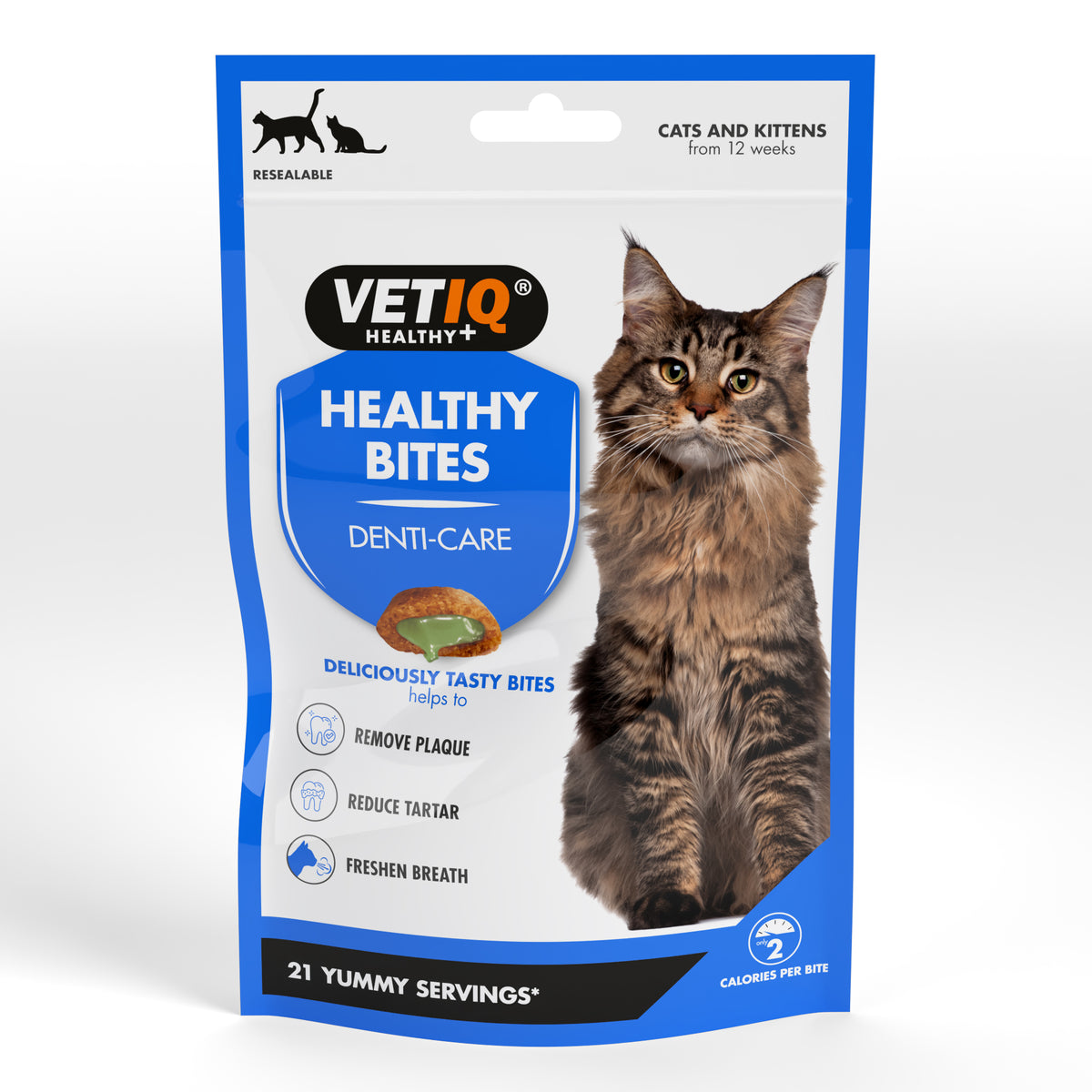 VETIQ Healthy Bites Denti-Care – Snack dentali per gatti e gattini (40g)