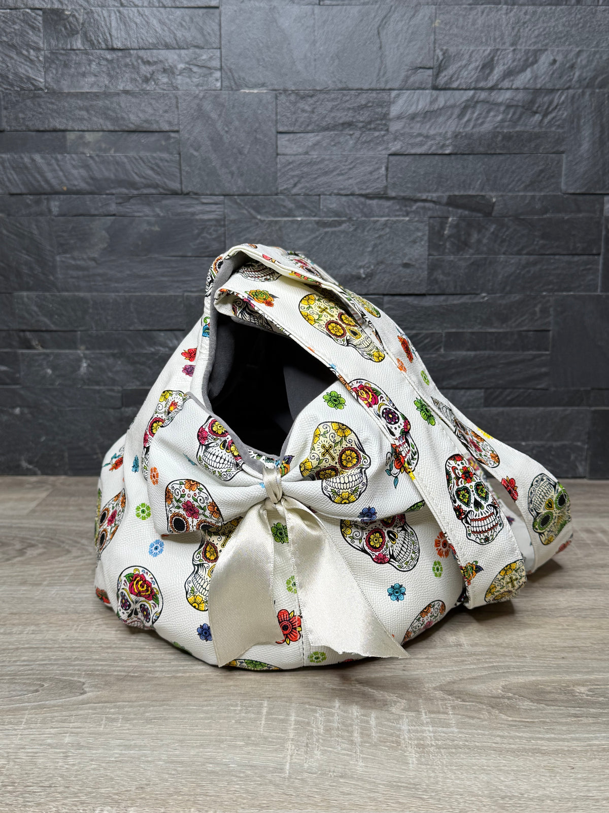 Borsa Trasportino Morbida “Sugar Skull” per Cani e Gatti