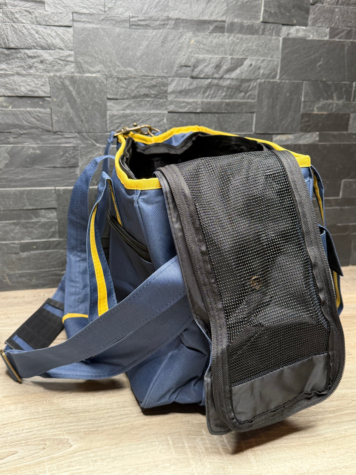 Trasportino Borsa per Cani e Gatti CROCI Isabella Blu/Giallo
