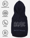 Carica l'immagine nel visualizzatore della galleria, Felpa AC/DC: Rock ‘n’ Roll in Stile ‘Back in Black’ per il Tuo Cane
