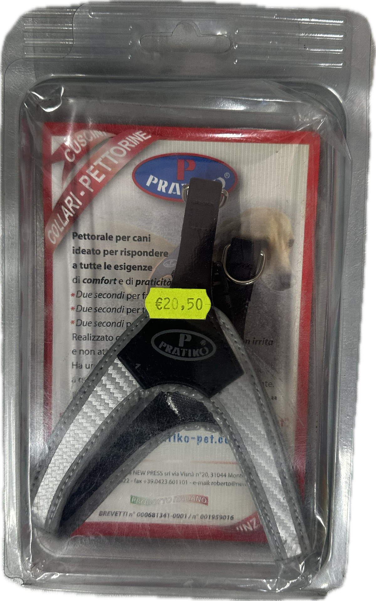 Pettorina Pratiko per cane tg 1 fino a 3 kg