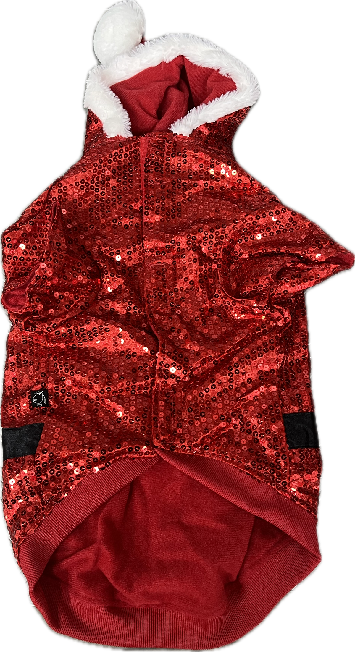 Maglioncino Natalizio Rosso con Paillettes - Taglia 45 cm
