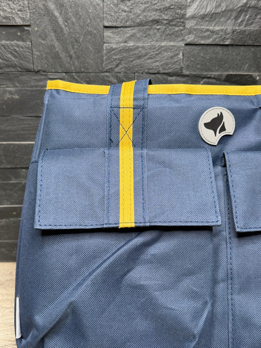 Trasportino Borsa per Cani e Gatti CROCI Isabella Blu/Giallo