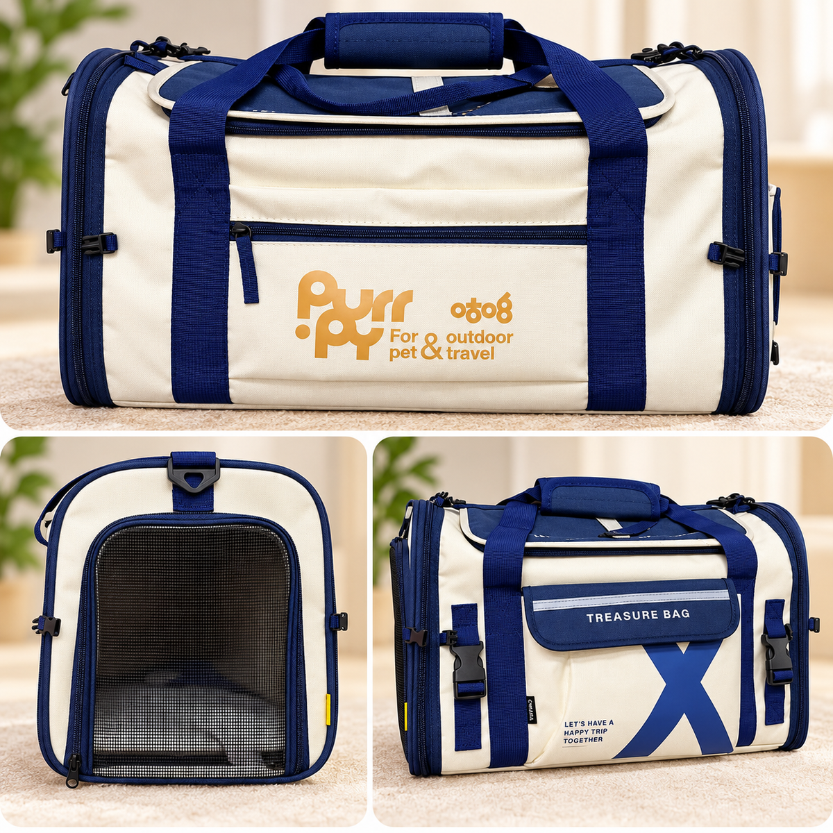 Trasportino Pet Travel Blue – Cani e Gatti