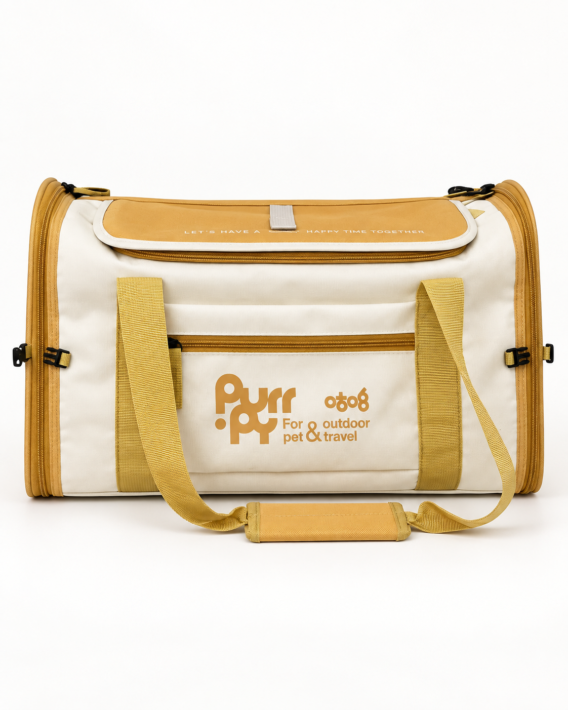 Trasportino Pet Travel Beige & Gold – Cani e Gatti