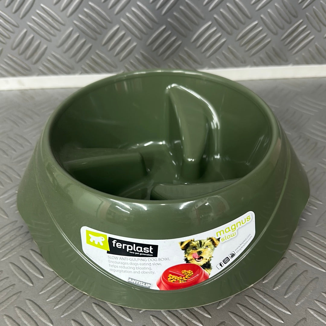 Ciotola Anti-Ingozzamento Verde per Cani – Alimentazione Lenta