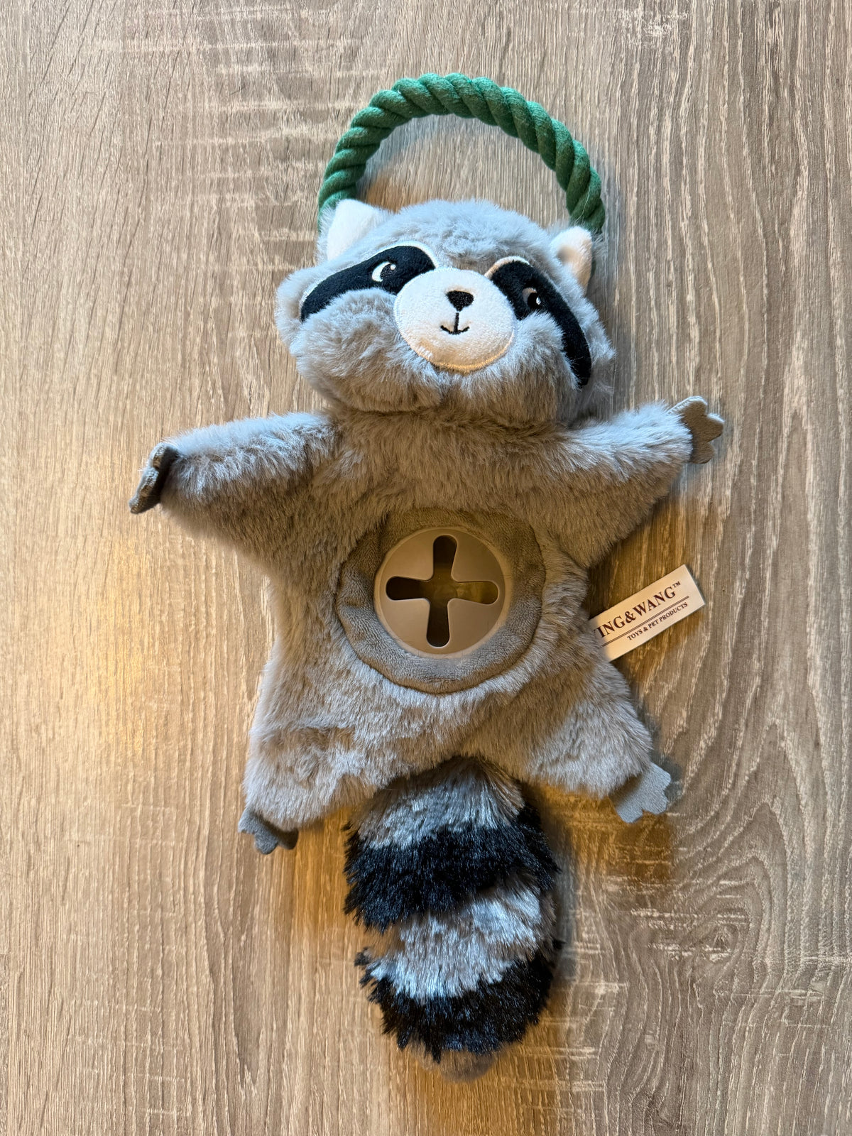 Procione Porta-Snack per Cani – Peluche Interattivo con Corda
