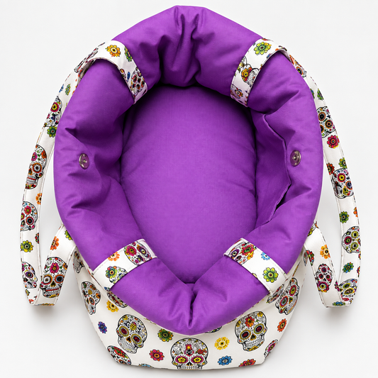 Trasportino Cuccia Luxury Skull con Manici – Made in Italy