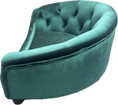 Carica l'immagine nel visualizzatore della galleria, Divanetto Reale in Velluto Verde Smeraldo – Cuccia Elegante per Cani e Gatti
