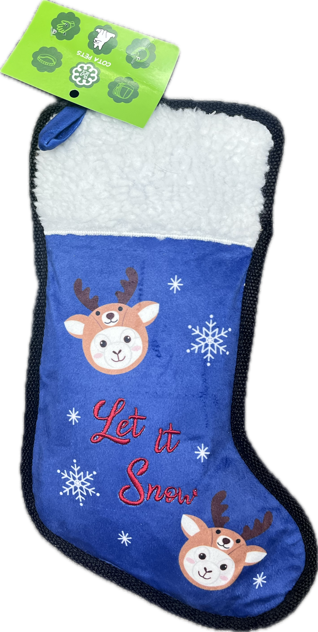 Gioco Natalizio per Cani - Calza “Let it Snow”