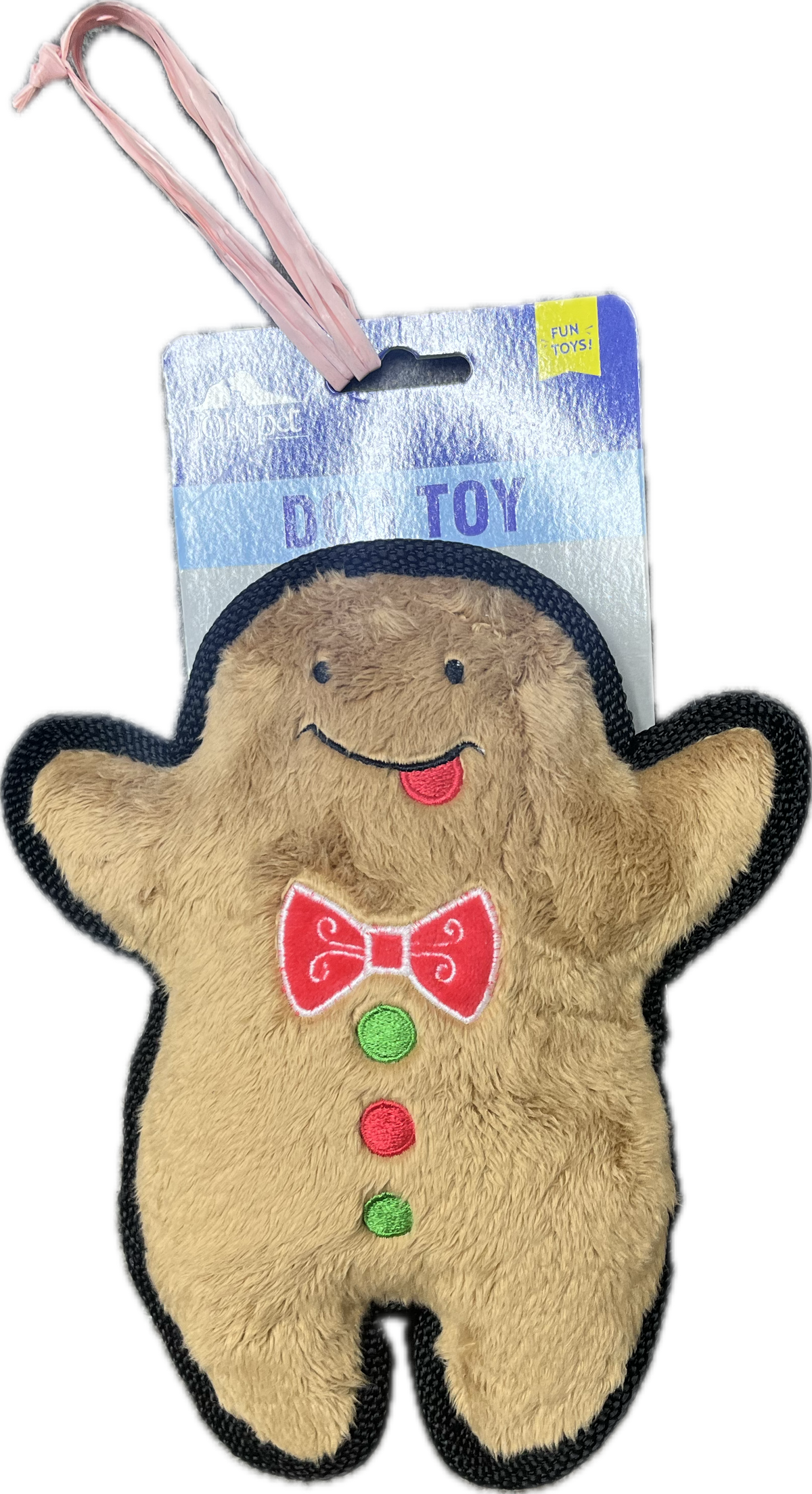 Gioco Natalizio per Cani - Biscotto Pan di Zenzero in Peluche